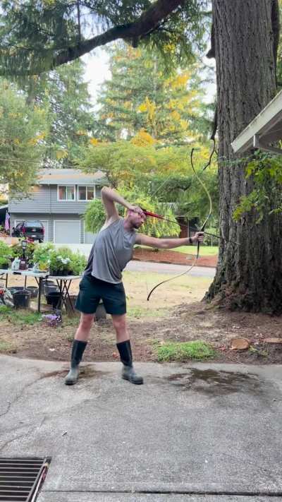 My Warbow Wednesday success, and fail. 115lbs