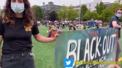 Racial segregation at a US park