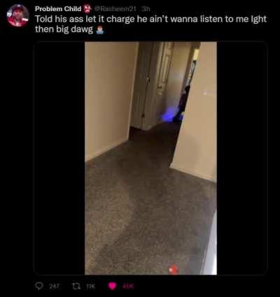 Lesson learned... probably not