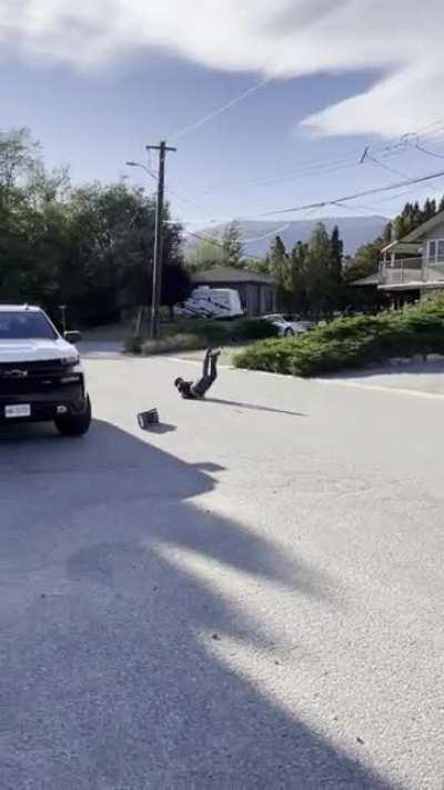 My chins doing a damn fine John Travolta impression after this display