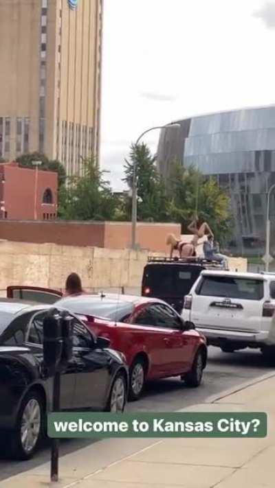 Nothing more American than a stripper pole on a Hummer