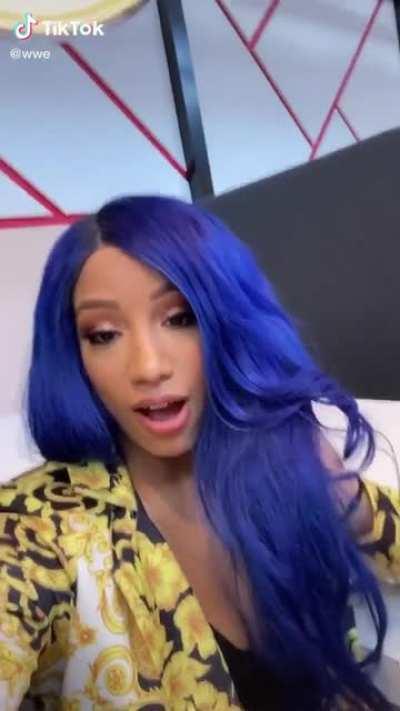 Sasha banks on wwe tik tok 2020/3/6