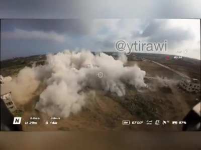 The Alaska company of the 5280 battalion, Alexandroni brigade shares a “montage video” showing them blowing up villages in southern Lebanon. 