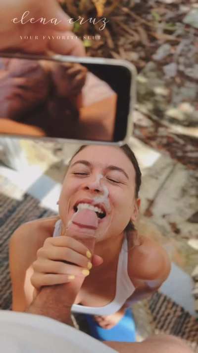 I love sucking my boyfriend’s dick while he watches videos of me with other men