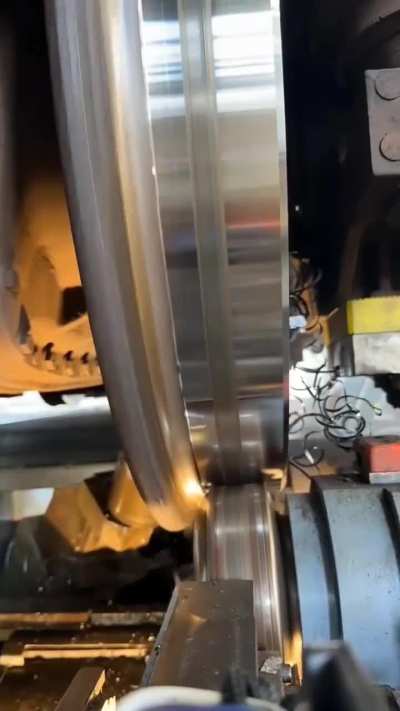 Train Wheel reprofiling process