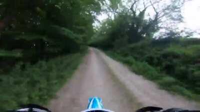 Driving your motorbike in places where it is illegal to do so