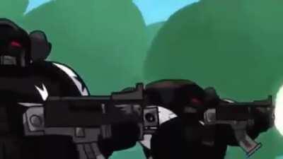 A fitting punishment for furry filth