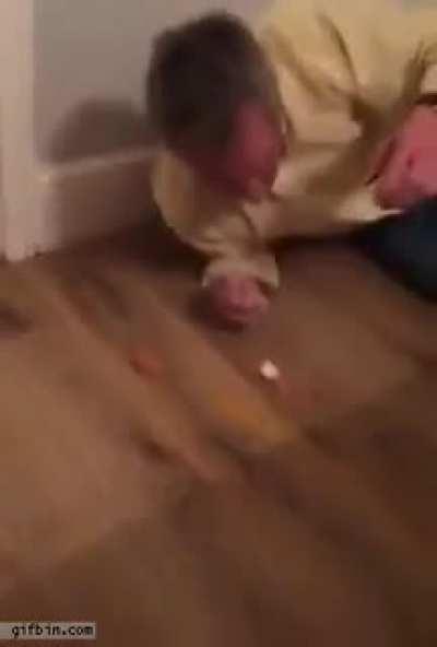 Drunk Man Attempts To Stand On Egg