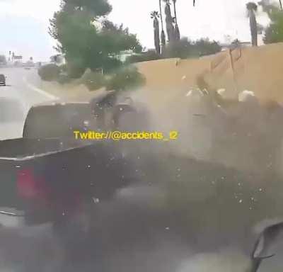 Work truck rear ended