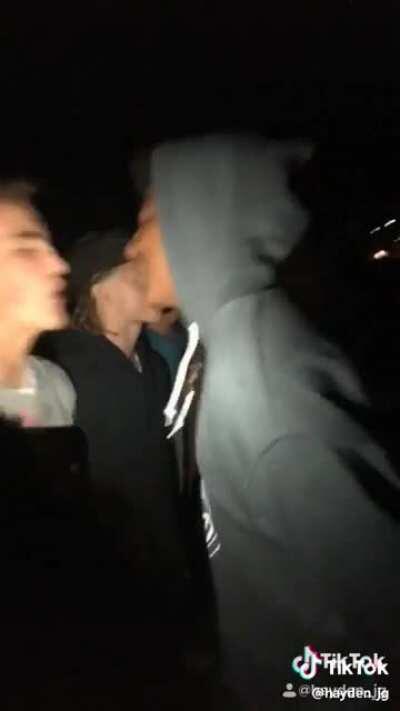 Just some homies making sure to kiss each other goodnight.
