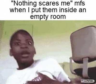 nothing scares them i guess