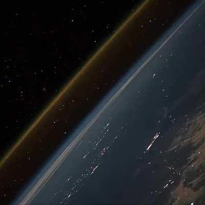 This is what a rocket launch looks like from space