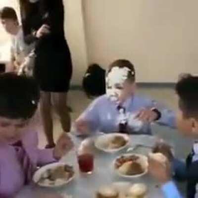 Wcgw slamming bday cake in public