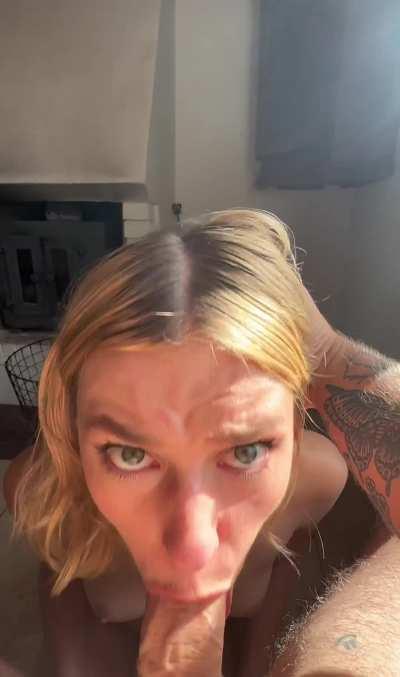 Working my way down his cock