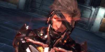 raiden from mgrr laughing for 3 seconds