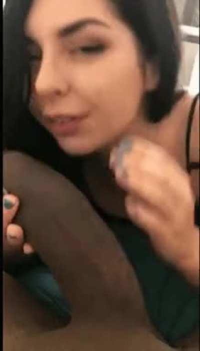 Goddess worshipping my BBC..