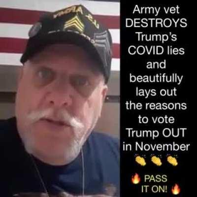 A must watch , Army vet destroys Trump's COVID lie