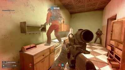 Don't mess around in a kitchen