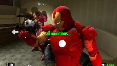 This is why Iron Man wins. Glock 19 are incredibly powerful