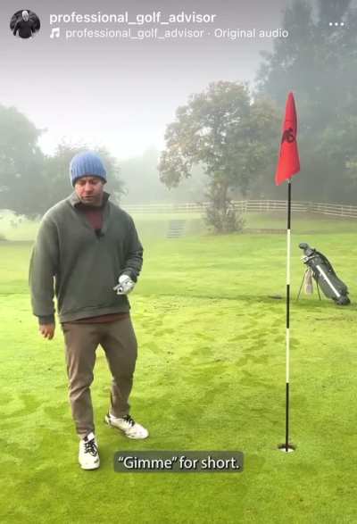 This is hilarious. Best golf account out there.