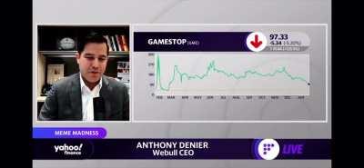 Webull CEO Anthony Denier confirms he’s a paper handed little bitch