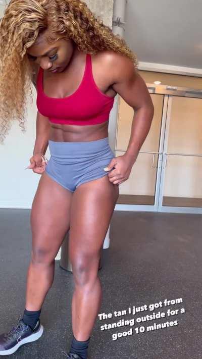 The tan I just got from standing outside for a good 10 minutes