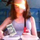 Burning a dollar bill