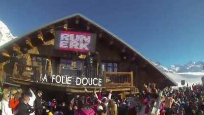 Throwing a carrot at a mountain rave