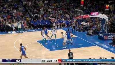 [Highlight] Jalen Williams hits the step-back three to give him 13pts in the quarter