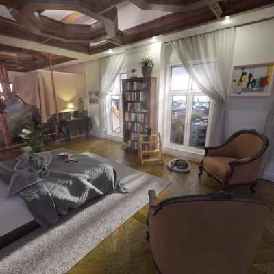 This flying apartment took me 5 weeks to make