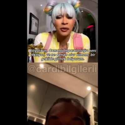 Cardi B (dünyaca ünlü rapper) Türkiye'ye gelmek için kocası Offset'i ikna etmeye çalışıyor