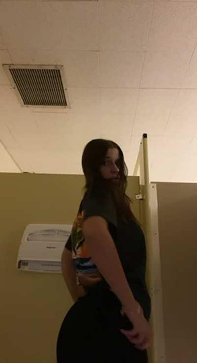 i got very horny i just couldn't resist getting my tits out in the school haha