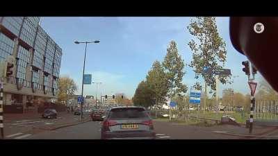 Stopping on the middle of the road after getting called out for not using indicators