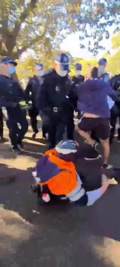 These are their scumbag tactics. They start off with assaulting a woman, to aggravate her partner and others, to make arrests. These are no men; these are the scum of the earth.