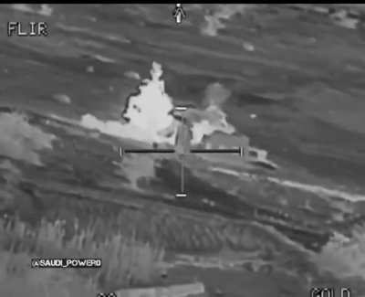 Saudi Apache bombs Houthis in Yemen-Saada