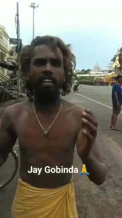 Sadhu from Jhuna Akhara speaks about Lord Jagannatha's Ratha Yatra chariot Festival.