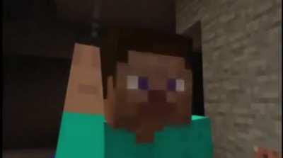 Steve speedruns minecraft