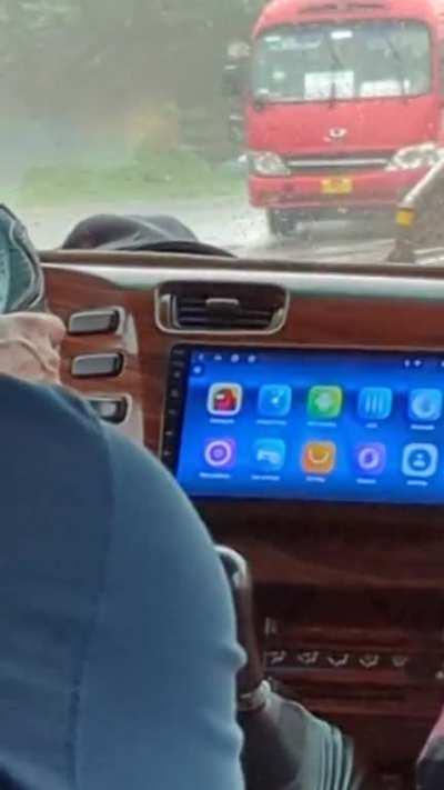 On a tour bus in Vietnam