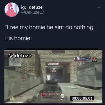 C’mon man he did’n do nuffin