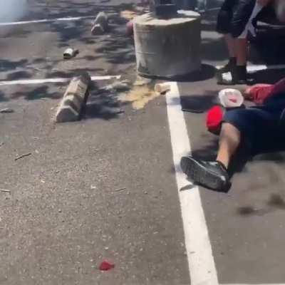 Doing donuts goes wrong