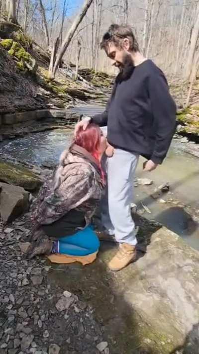 Out in the open but too consumed to notice if anyone spotted us