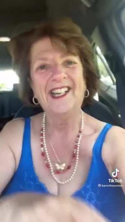 I want what blue bra granny is smoking