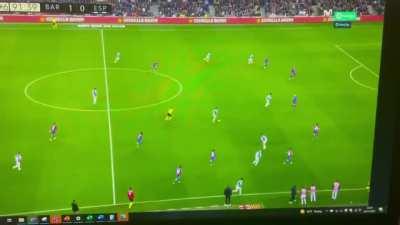 Riqui Puig careless pressing vs. Espanyol 90+2'