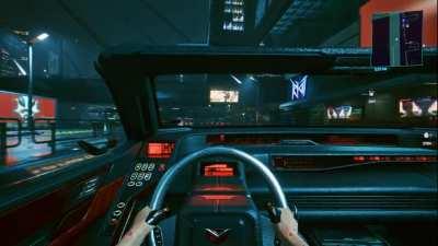 Slow and smooth night drive in Night City ( Full video in comment )
