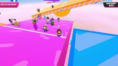 fall guys rewards patience and careful play in a tricky situation /s