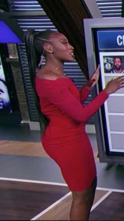 Chiney Wearing Tight Red Dress