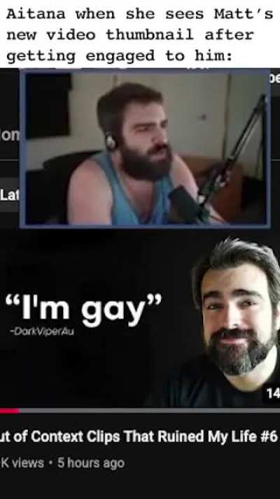 Aitana when she sees the new out of context thumbnail