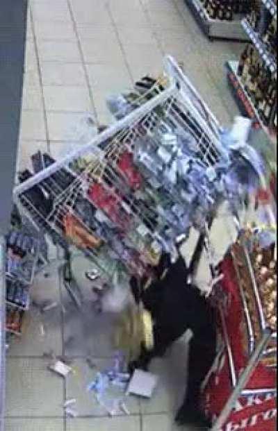 jumping over a chain