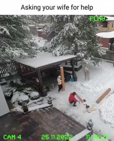 Asking your wife for help