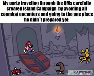 at the 3rd session i wondered why he had only ony on combat encounter so far. after asking him he gave me this answer